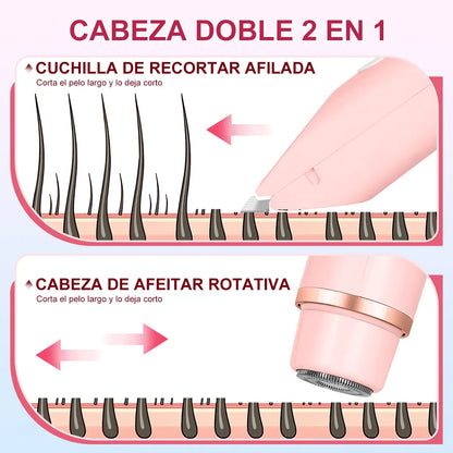 Depiladora Eléctrica Facial y Corporal para Mujer
