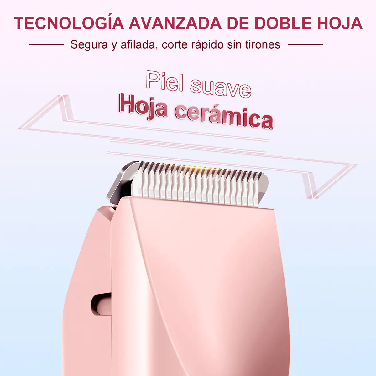 Depiladora Eléctrica Facial y Corporal para Mujer