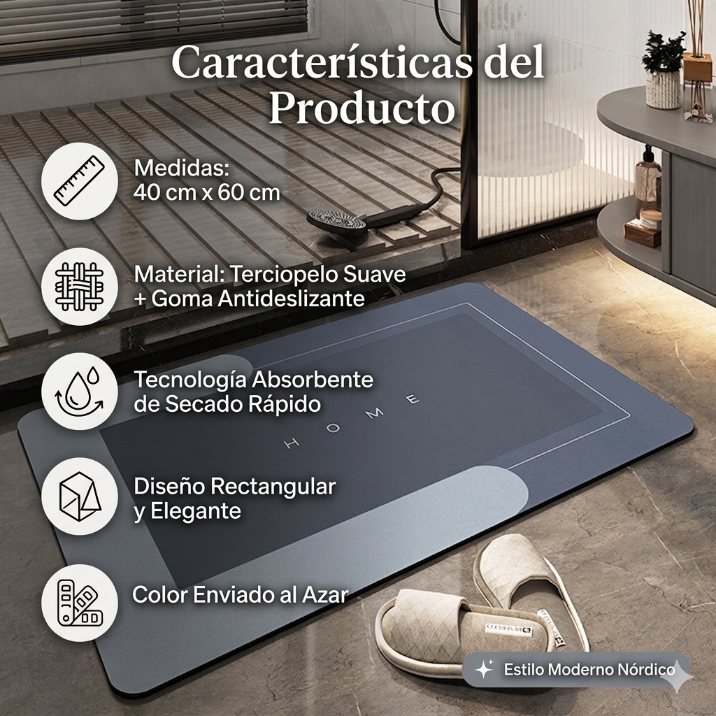Alfombra de Secado Rápido