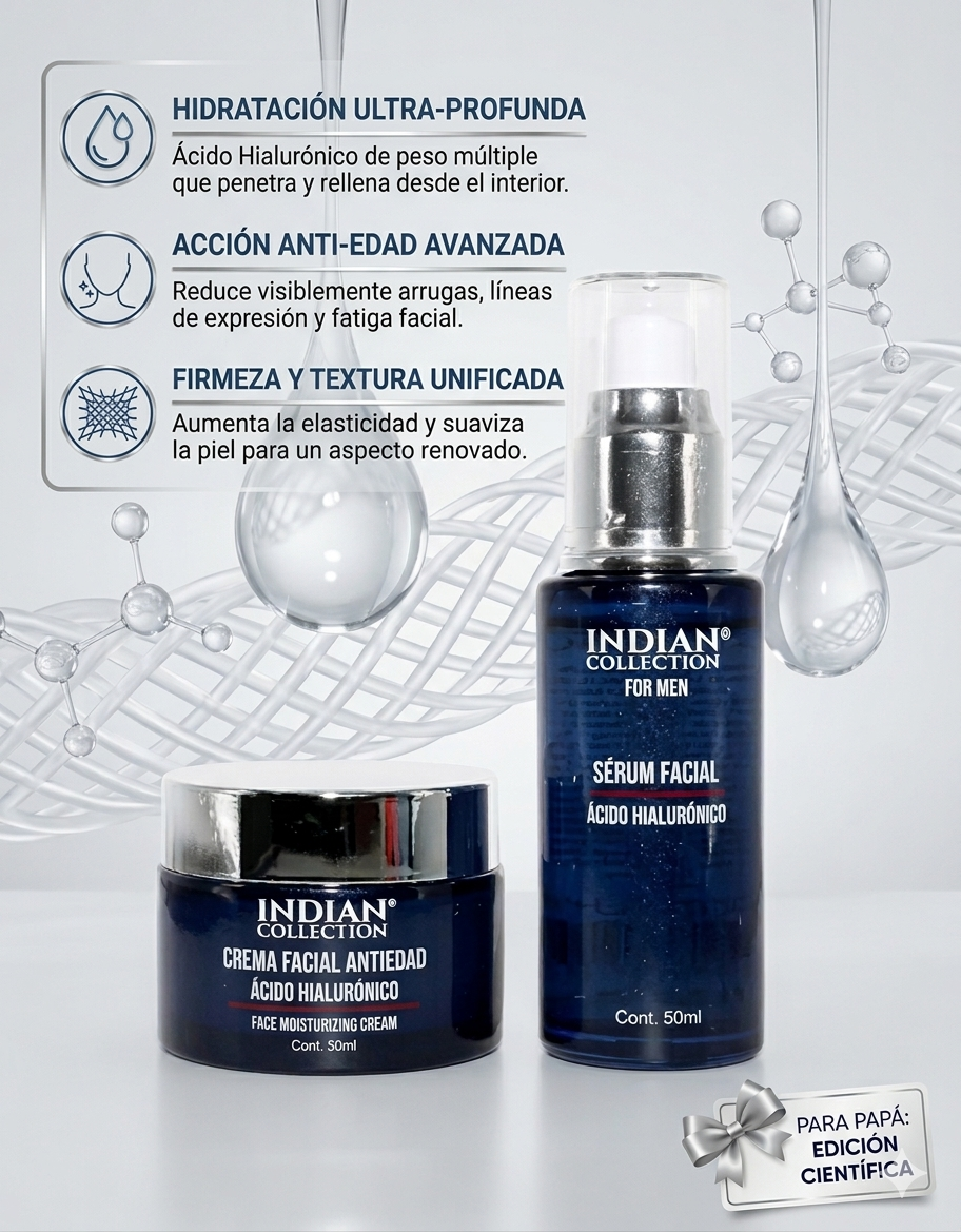 Pack Serum + Crema con Ácido Hialurónico para Hombre